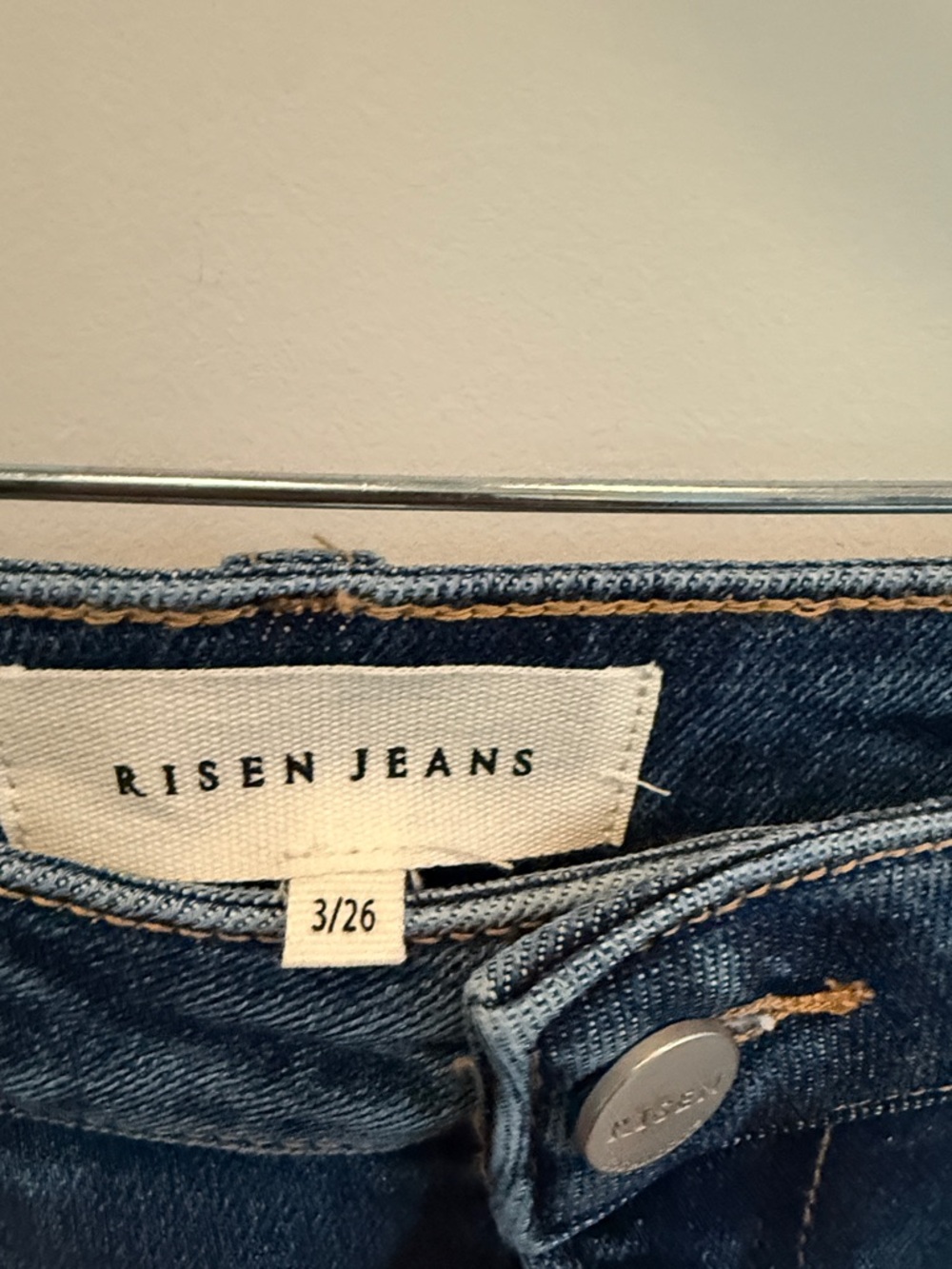 RISEN - Women's Mid Blue Embroidered Floral Jeans - Picture 5 of 16